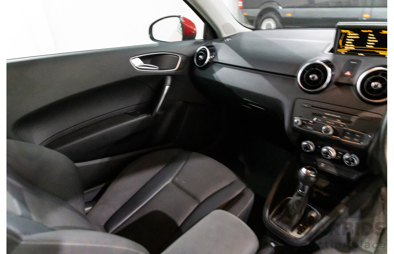 09/2011 Audi A1 1.4 TFSI Ambition (FWD) 8X 3d Hatchback Misano Red Pearl Turbo 1.4L