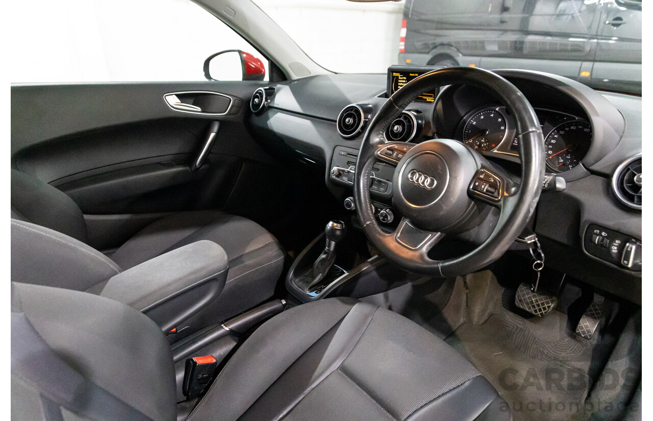 09/2011 Audi A1 1.4 TFSI Ambition (FWD) 8X 3d Hatchback Misano Red Pearl Turbo 1.4L