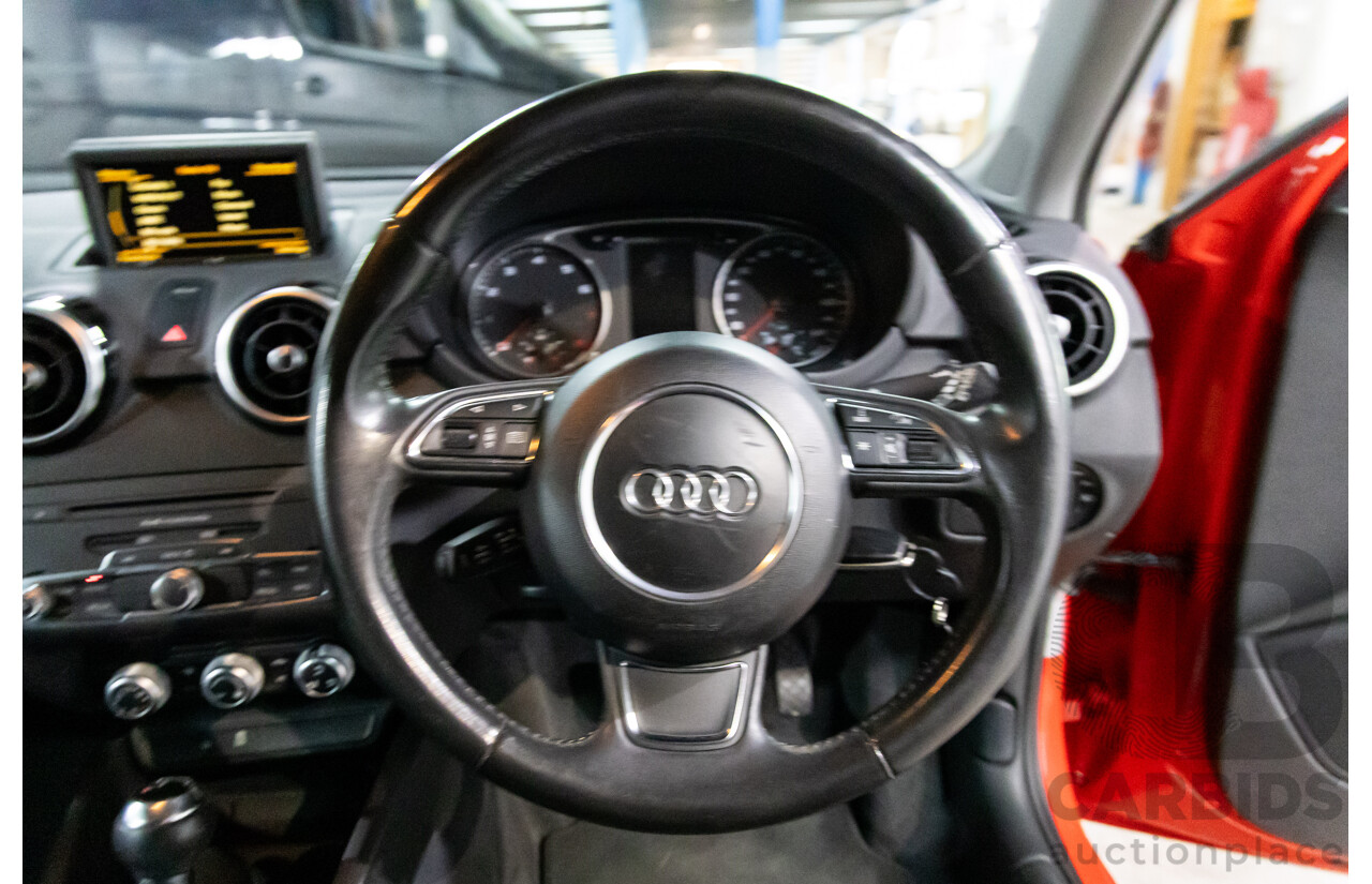 09/2011 Audi A1 1.4 TFSI Ambition (FWD) 8X 3d Hatchback Misano Red Pearl Turbo 1.4L