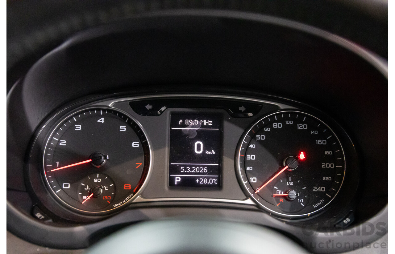 09/2011 Audi A1 1.4 TFSI Ambition (FWD) 8X 3d Hatchback Misano Red Pearl Turbo 1.4L