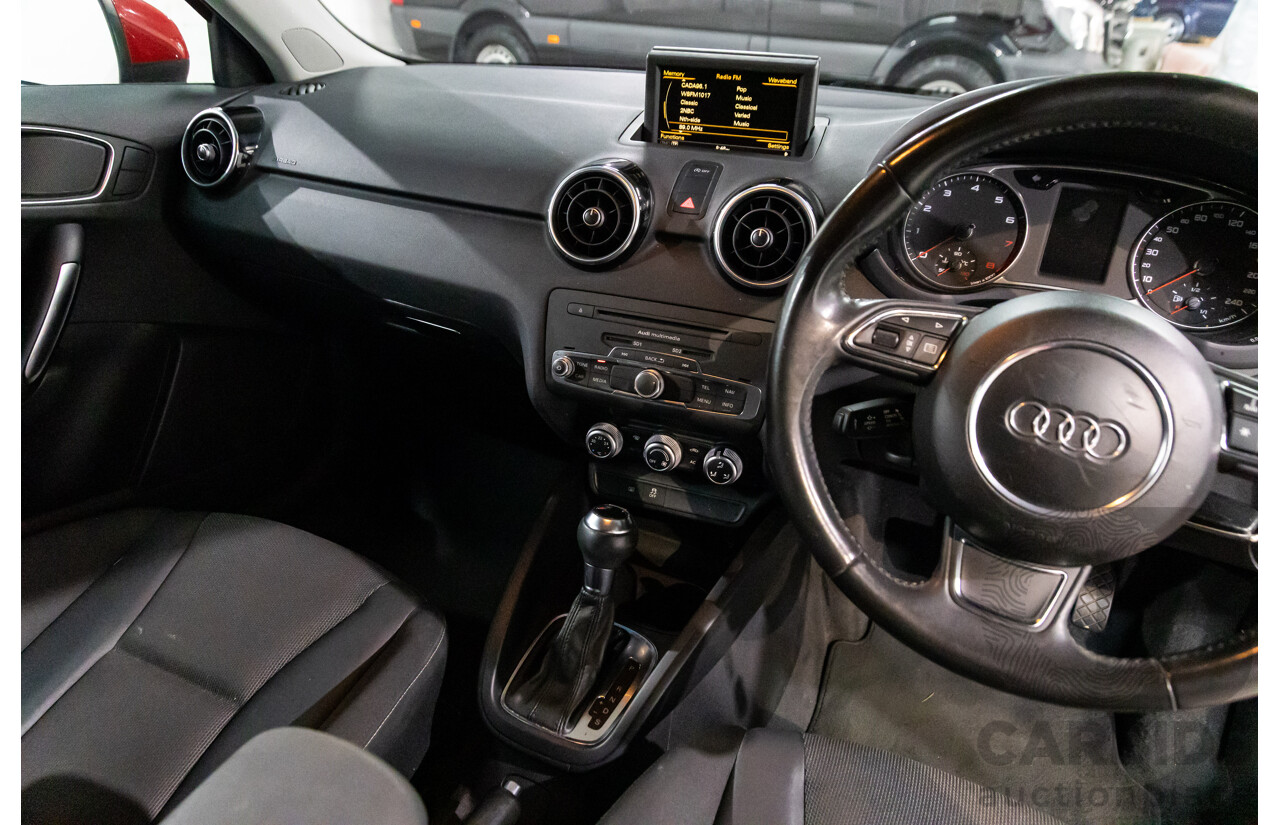 09/2011 Audi A1 1.4 TFSI Ambition (FWD) 8X 3d Hatchback Misano Red Pearl Turbo 1.4L