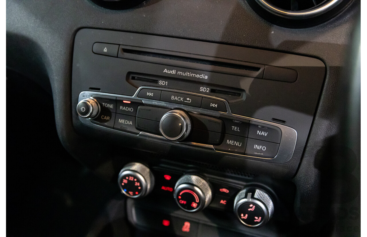 09/2011 Audi A1 1.4 TFSI Ambition (FWD) 8X 3d Hatchback Misano Red Pearl Turbo 1.4L