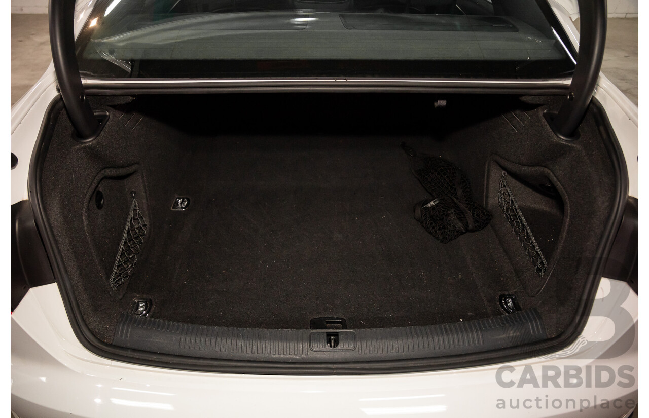 01/2018 Audi A4 2.0 TFSI Quattro S-Line LN (AWD) F4 MY18 (B9) 4d Sedan Ibis White Turbo 2.0L