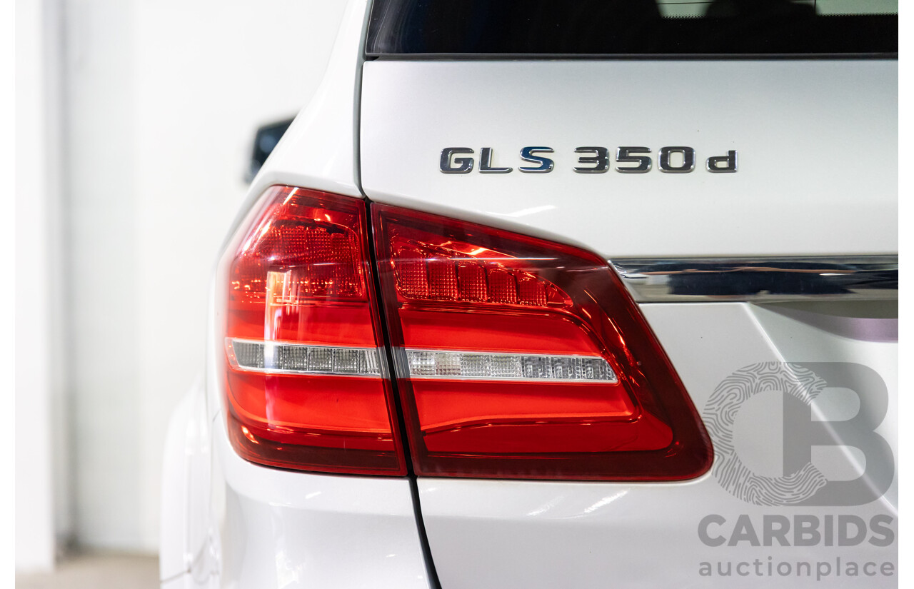 7/2018 Mercedes-Benz GLS 350d AMG Line 4Matic (AWD) X166 MY17 4d Wagon Iridium Silver Metallic Turbo Diesel V6 3.0L