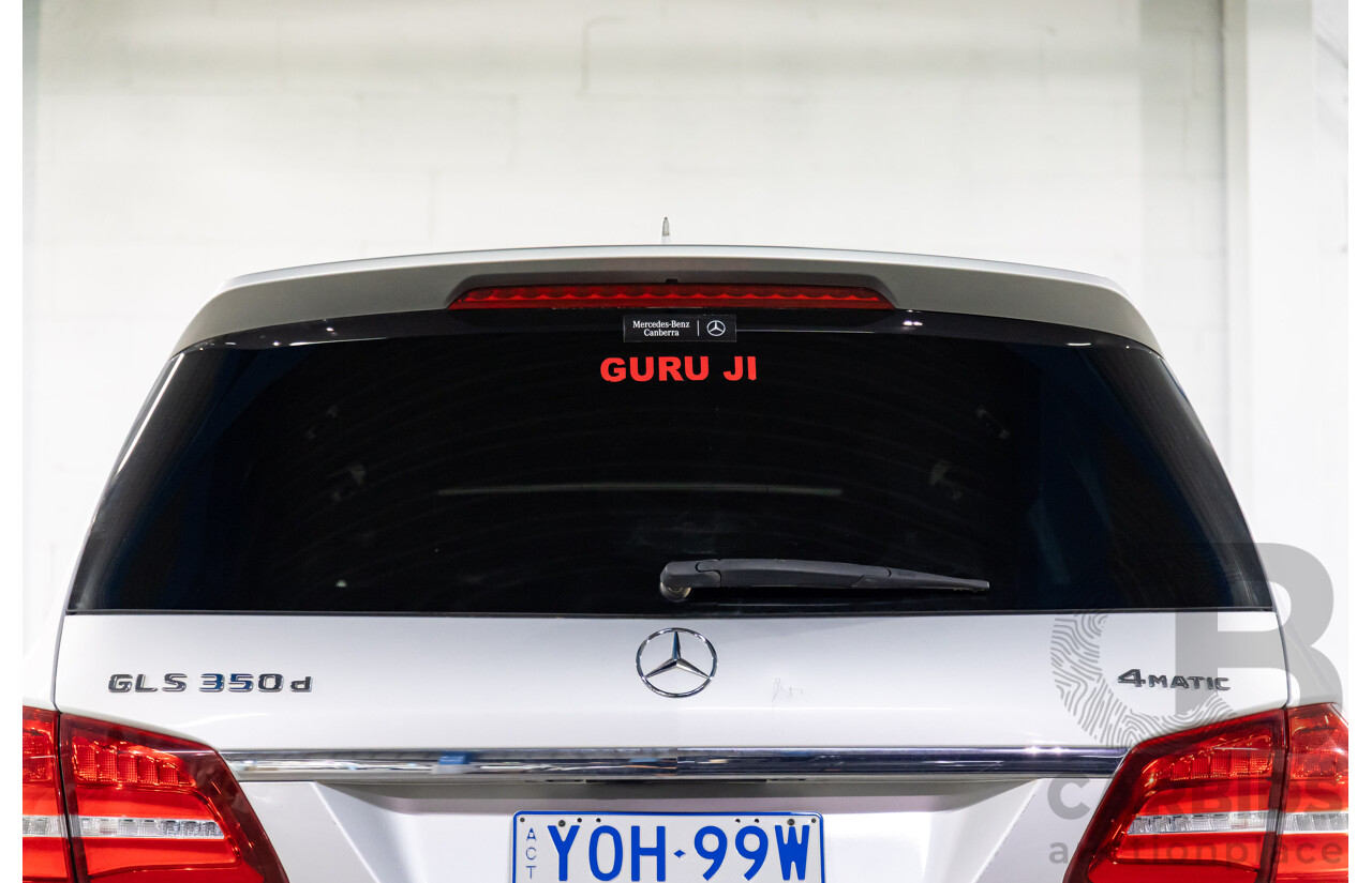 7/2018 Mercedes-Benz GLS 350d AMG Line 4Matic (AWD) X166 MY17 4d Wagon Iridium Silver Metallic Turbo Diesel V6 3.0L