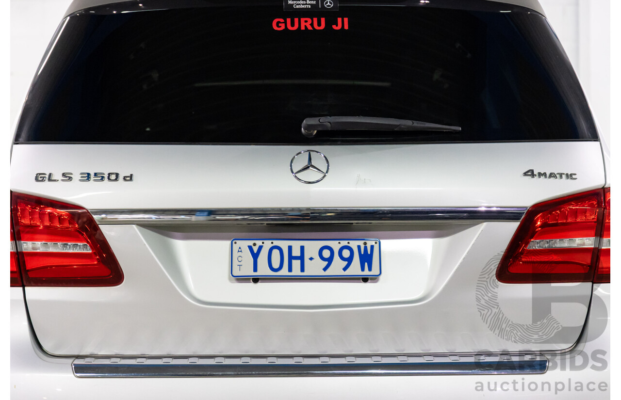 7/2018 Mercedes-Benz GLS 350d AMG Line 4Matic (AWD) X166 MY17 4d Wagon Iridium Silver Metallic Turbo Diesel V6 3.0L