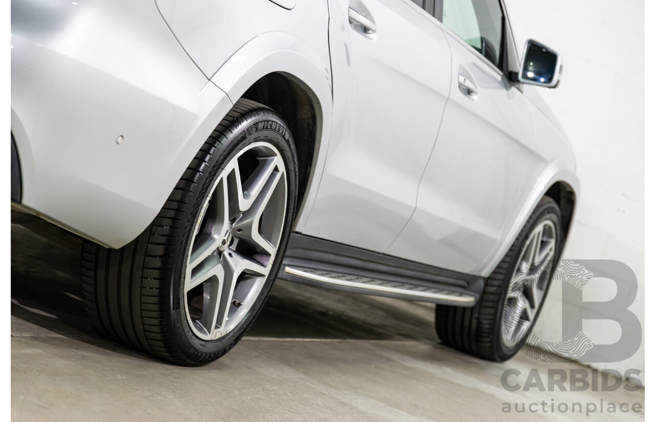 7/2018 Mercedes-Benz GLS 350d AMG Line 4Matic (AWD) X166 MY17 4d Wagon Iridium Silver Metallic Turbo Diesel V6 3.0L
