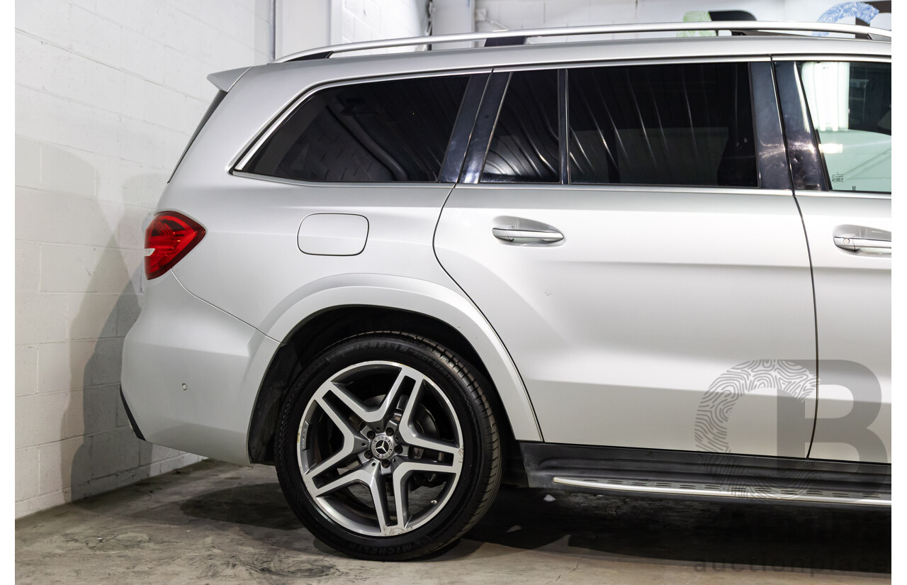 7/2018 Mercedes-Benz GLS 350d AMG Line 4Matic (AWD) X166 MY17 4d Wagon Iridium Silver Metallic Turbo Diesel V6 3.0L