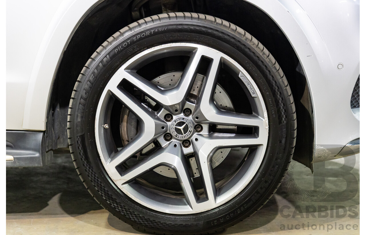 7/2018 Mercedes-Benz GLS 350d AMG Line 4Matic (AWD) X166 MY17 4d Wagon Iridium Silver Metallic Turbo Diesel V6 3.0L