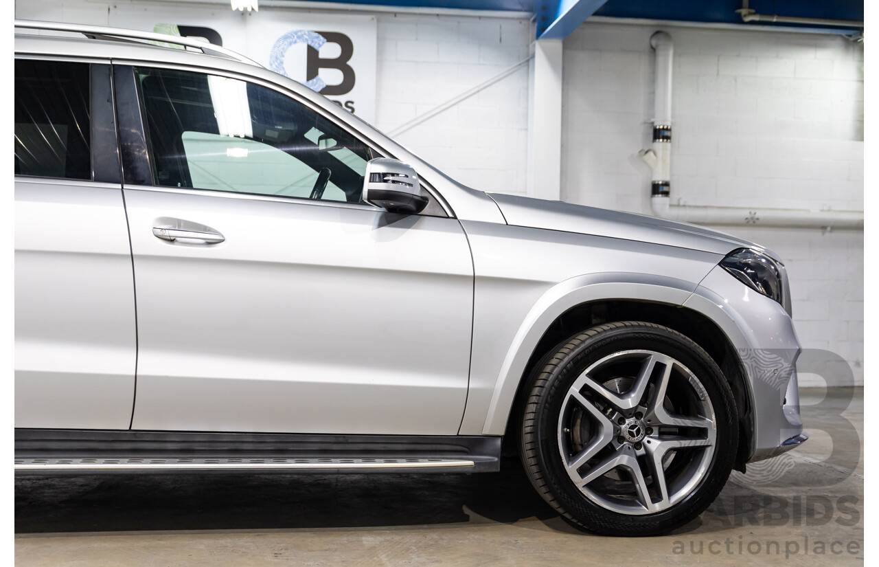 7/2018 Mercedes-Benz GLS 350d AMG Line 4Matic (AWD) X166 MY17 4d Wagon Iridium Silver Metallic Turbo Diesel V6 3.0L