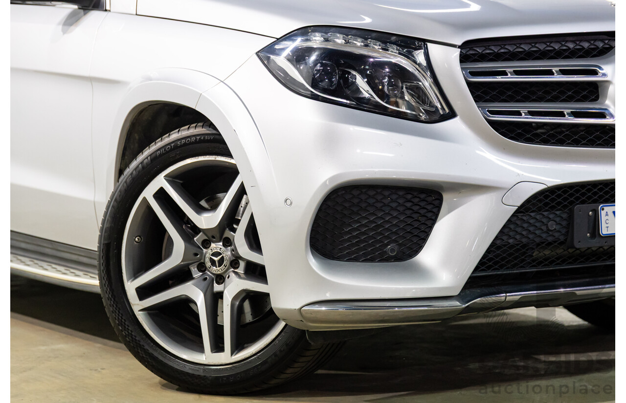 7/2018 Mercedes-Benz GLS 350d AMG Line 4Matic (AWD) X166 MY17 4d Wagon Iridium Silver Metallic Turbo Diesel V6 3.0L