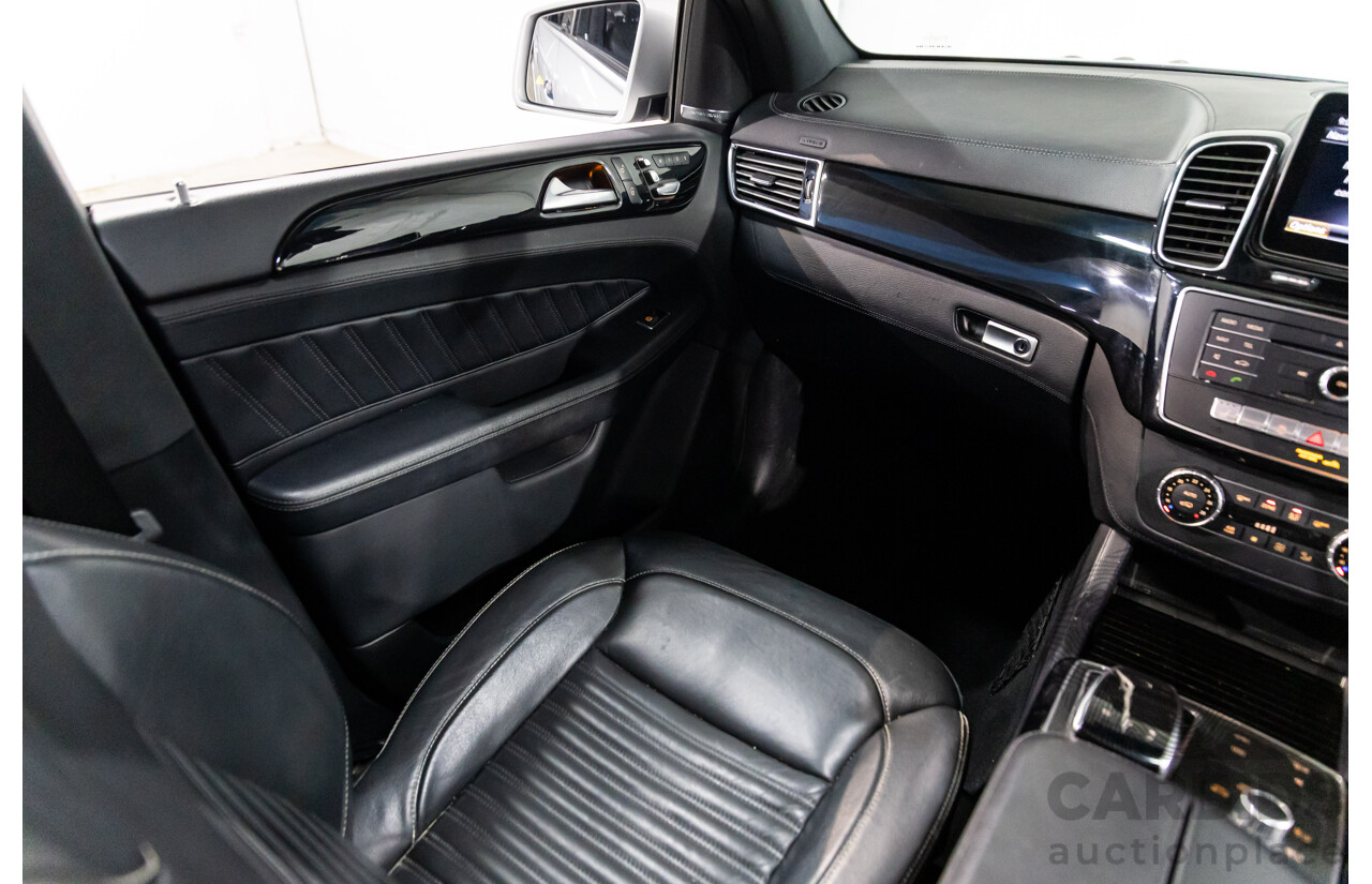 7/2018 Mercedes-Benz GLS 350d AMG Line 4Matic (AWD) X166 MY17 4d Wagon Iridium Silver Metallic Turbo Diesel V6 3.0L