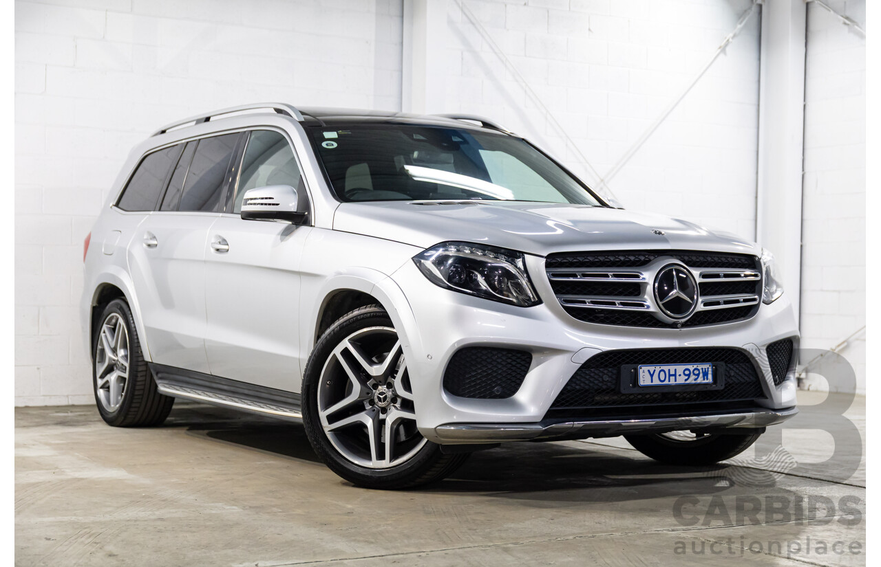 7/2018 Mercedes-Benz GLS 350d AMG Line 4Matic (AWD) X166 MY17 4d Wagon Iridium Silver Metallic Turbo Diesel V6 3.0L