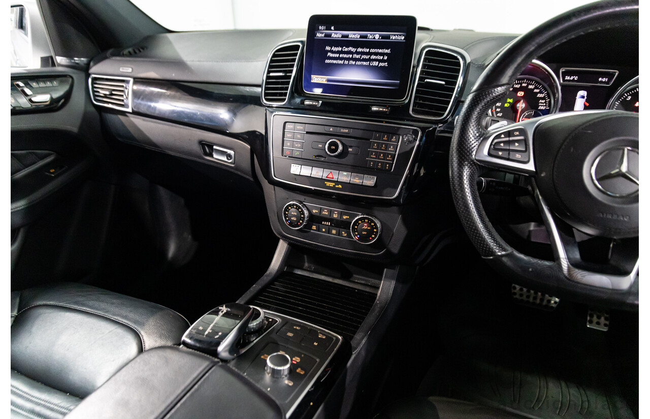 7/2018 Mercedes-Benz GLS 350d AMG Line 4Matic (AWD) X166 MY17 4d Wagon Iridium Silver Metallic Turbo Diesel V6 3.0L