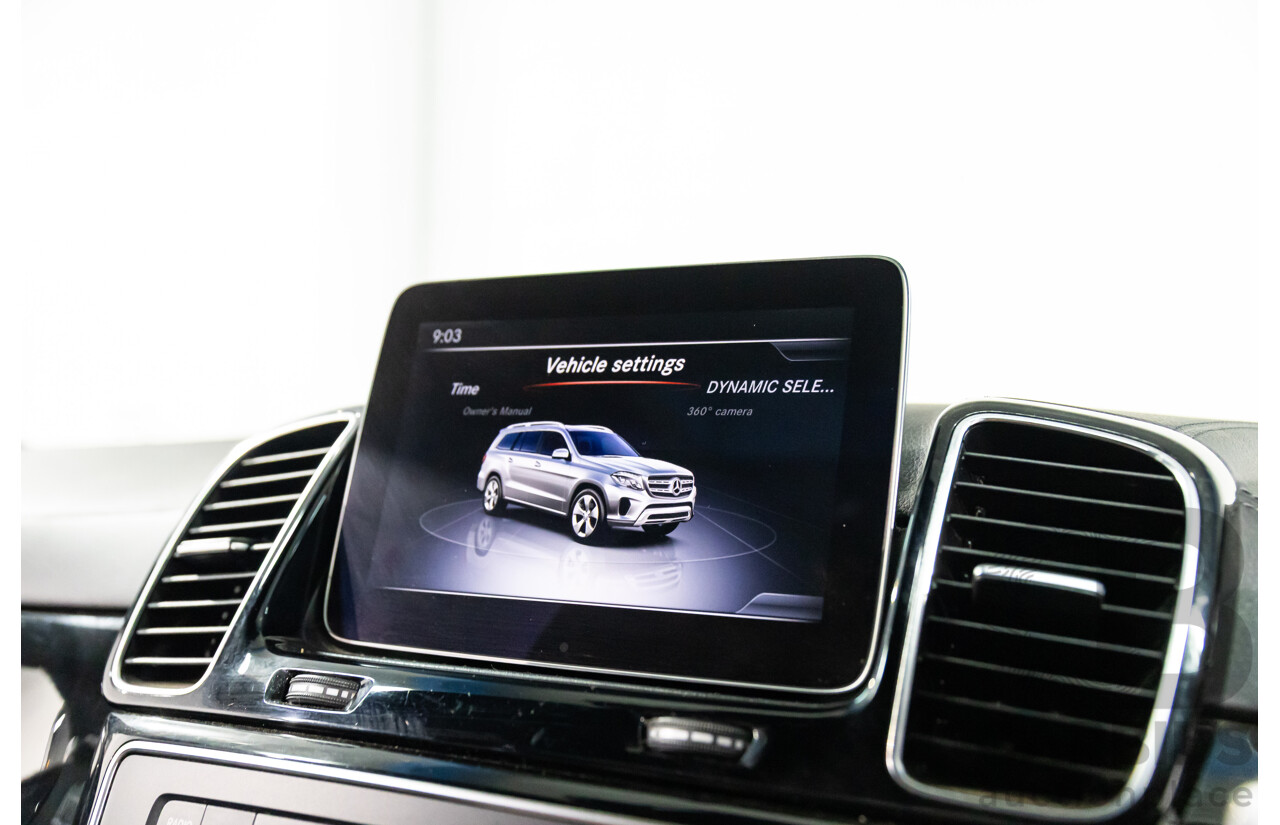 7/2018 Mercedes-Benz GLS 350d AMG Line 4Matic (AWD) X166 MY17 4d Wagon Iridium Silver Metallic Turbo Diesel V6 3.0L