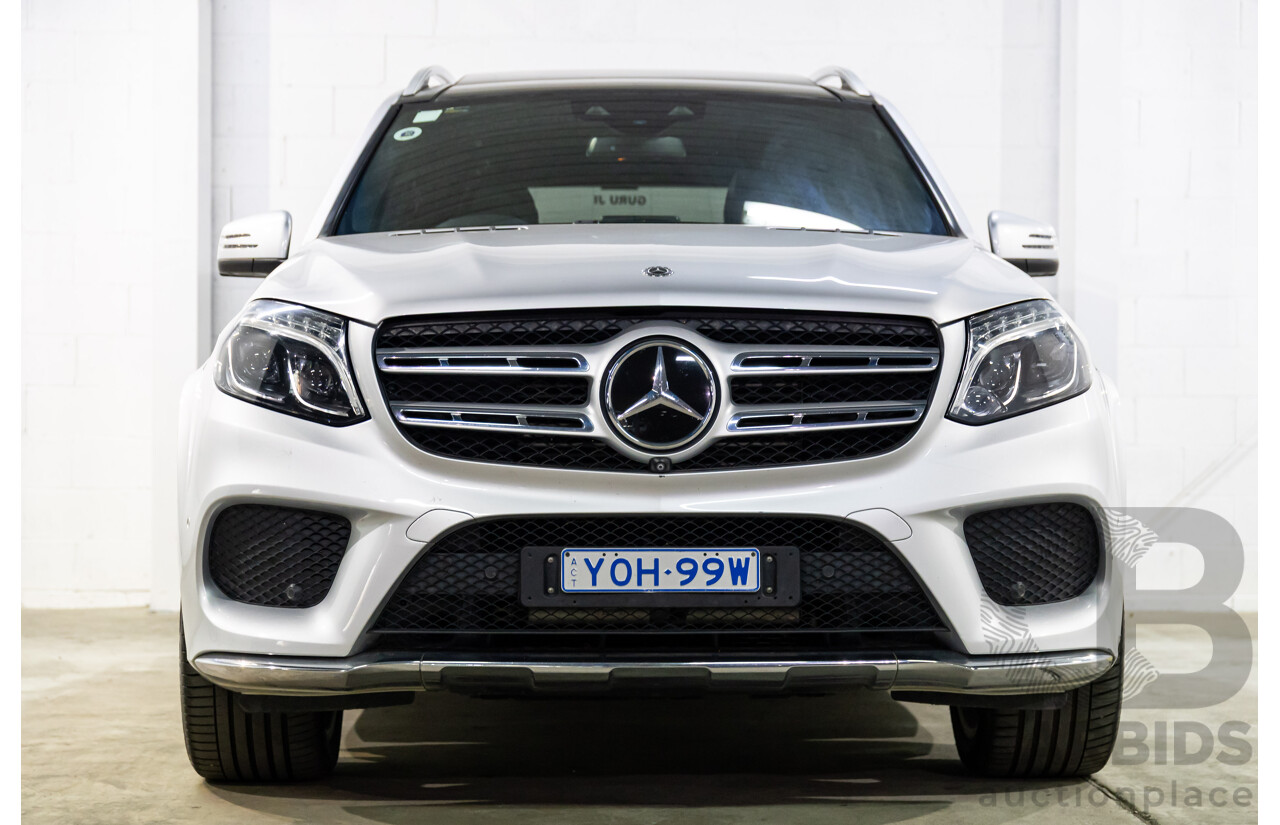 7/2018 Mercedes-Benz GLS 350d AMG Line 4Matic (AWD) X166 MY17 4d Wagon Iridium Silver Metallic Turbo Diesel V6 3.0L