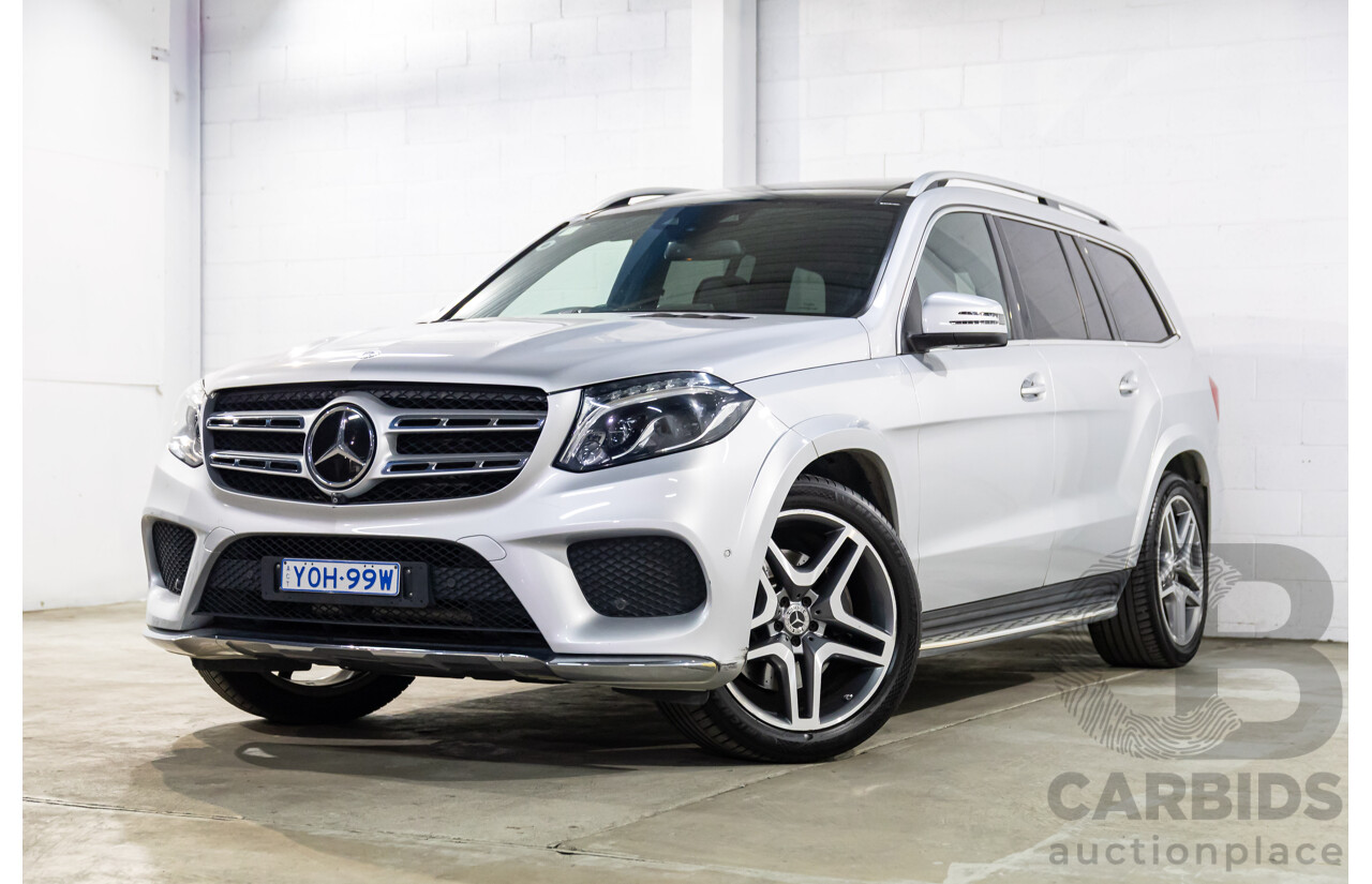 7/2018 Mercedes-Benz GLS 350d AMG Line 4Matic (AWD) X166 MY17 4d Wagon Iridium Silver Metallic Turbo Diesel V6 3.0L