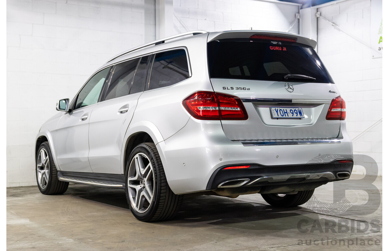 7/2018 Mercedes-Benz GLS 350d AMG Line 4Matic (AWD) X166 MY17 4d Wagon Iridium Silver Metallic Turbo Diesel V6 3.0L