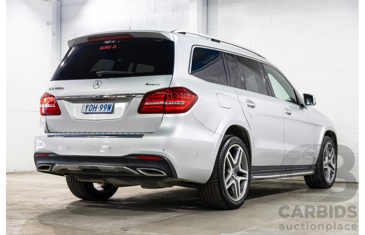 7/2018 Mercedes-Benz GLS 350d AMG Line 4Matic (AWD) X166 MY17 4d Wagon Iridium Silver Metallic Turbo Diesel V6 3.0L