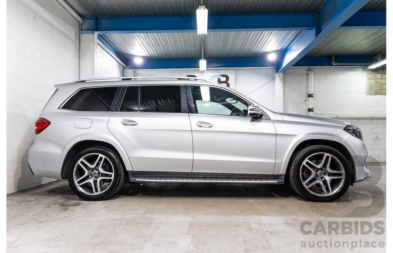 7/2018 Mercedes-Benz GLS 350d AMG Line 4Matic (AWD) X166 MY17 4d Wagon Iridium Silver Metallic Turbo Diesel V6 3.0L