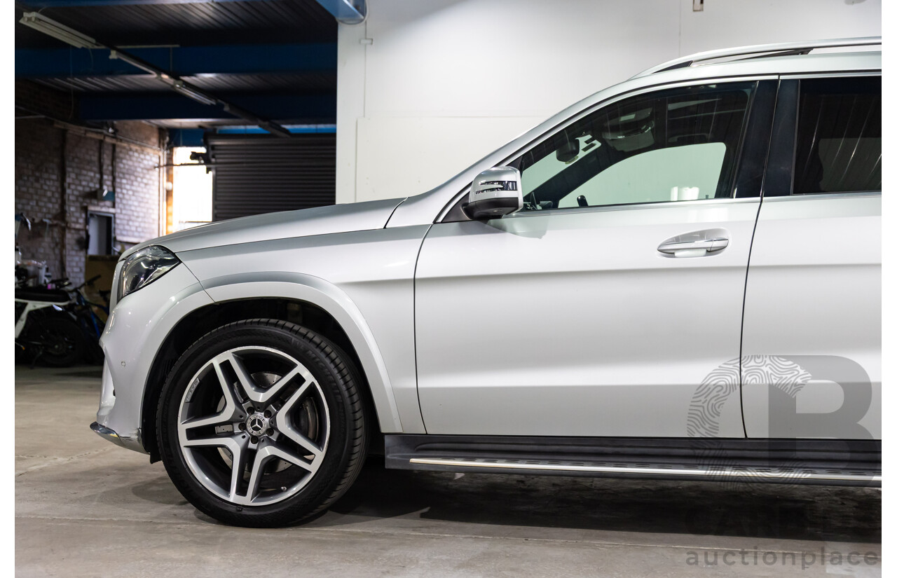7/2018 Mercedes-Benz GLS 350d AMG Line 4Matic (AWD) X166 MY17 4d Wagon Iridium Silver Metallic Turbo Diesel V6 3.0L