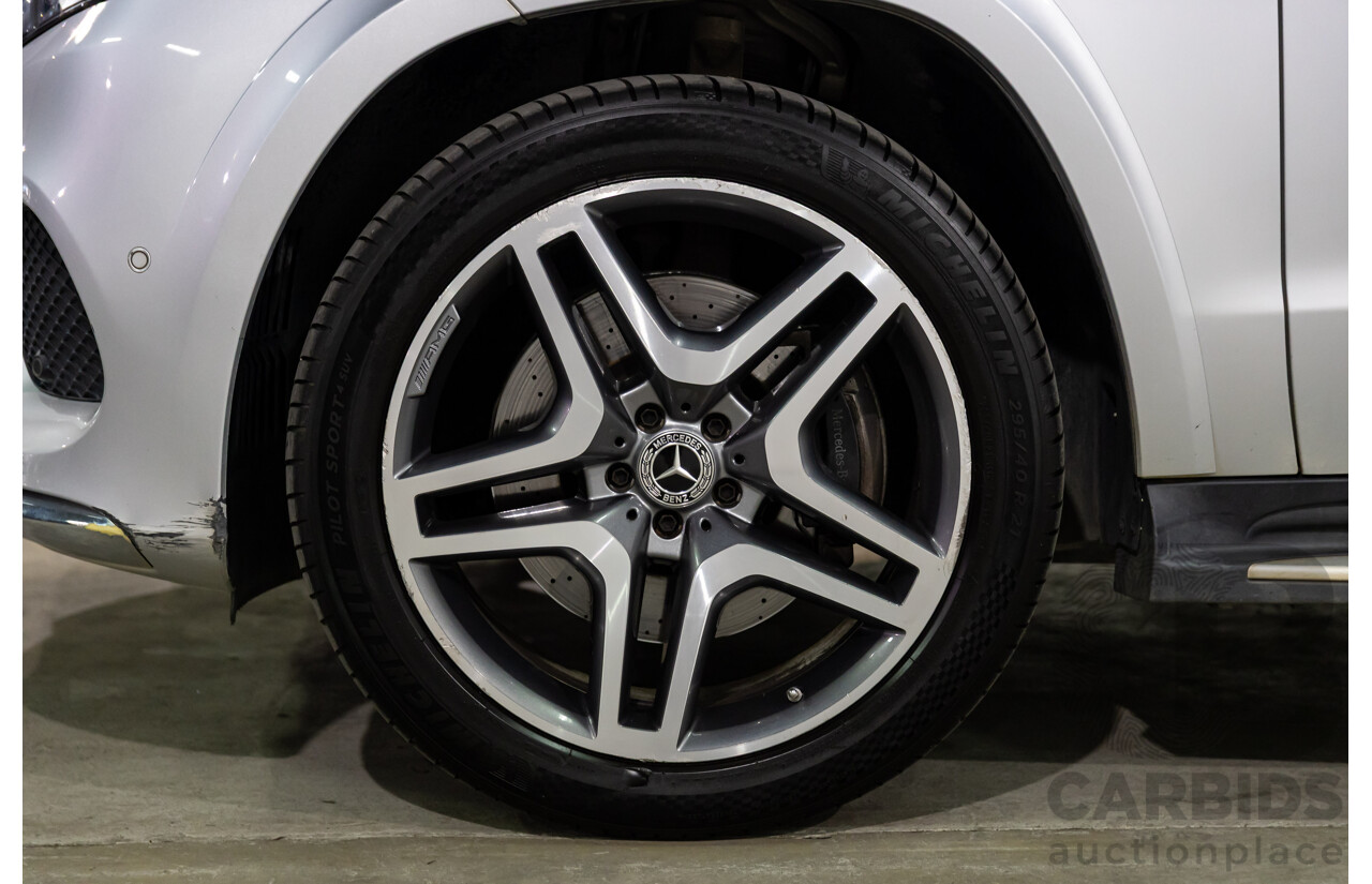 7/2018 Mercedes-Benz GLS 350d AMG Line 4Matic (AWD) X166 MY17 4d Wagon Iridium Silver Metallic Turbo Diesel V6 3.0L