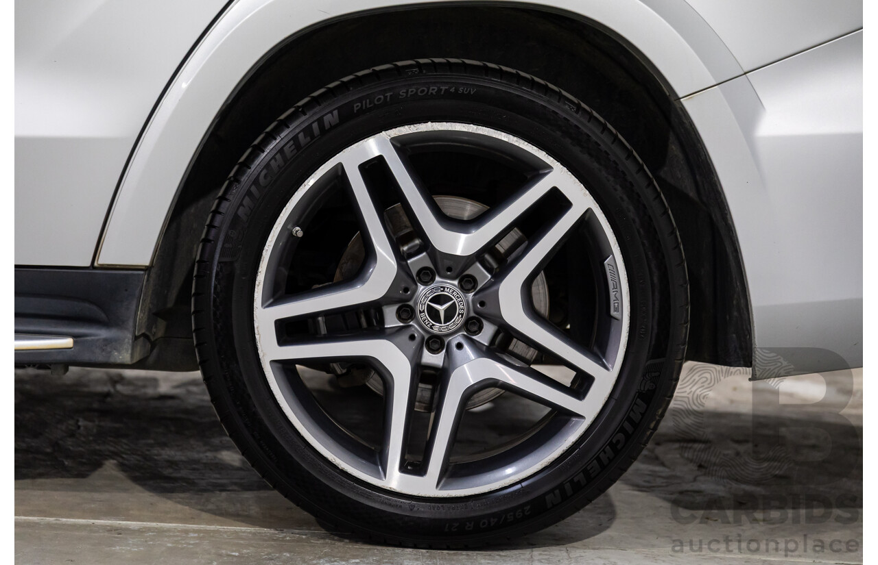 7/2018 Mercedes-Benz GLS 350d AMG Line 4Matic (AWD) X166 MY17 4d Wagon Iridium Silver Metallic Turbo Diesel V6 3.0L