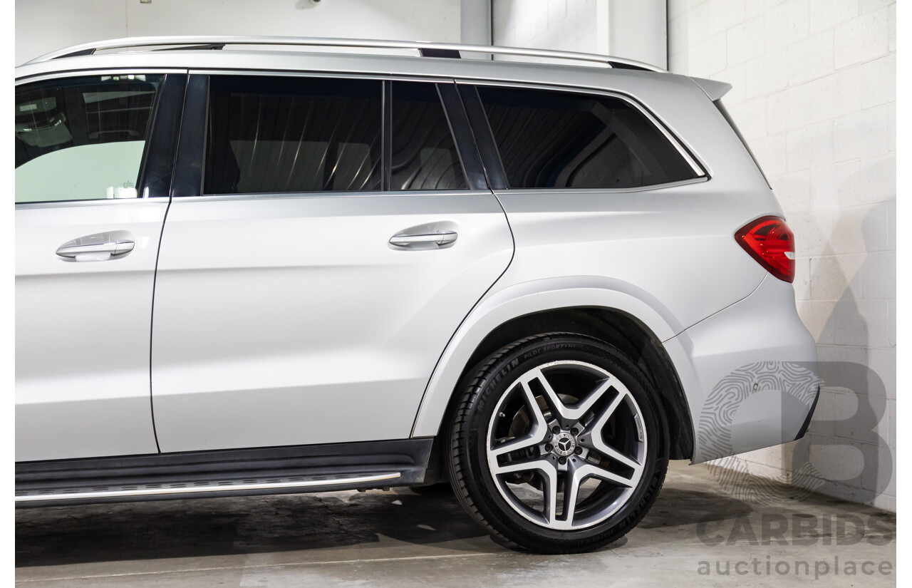 7/2018 Mercedes-Benz GLS 350d AMG Line 4Matic (AWD) X166 MY17 4d Wagon Iridium Silver Metallic Turbo Diesel V6 3.0L