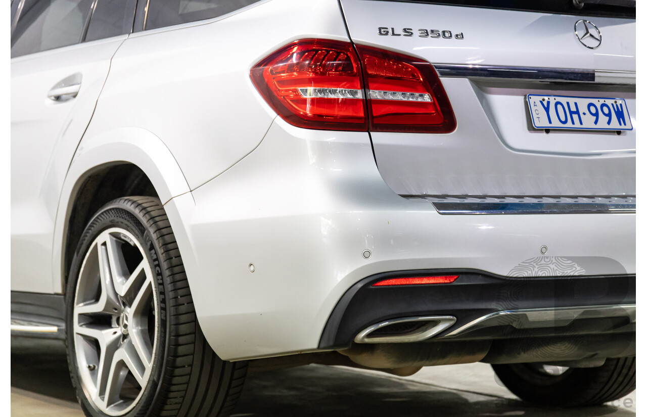 7/2018 Mercedes-Benz GLS 350d AMG Line 4Matic (AWD) X166 MY17 4d Wagon Iridium Silver Metallic Turbo Diesel V6 3.0L