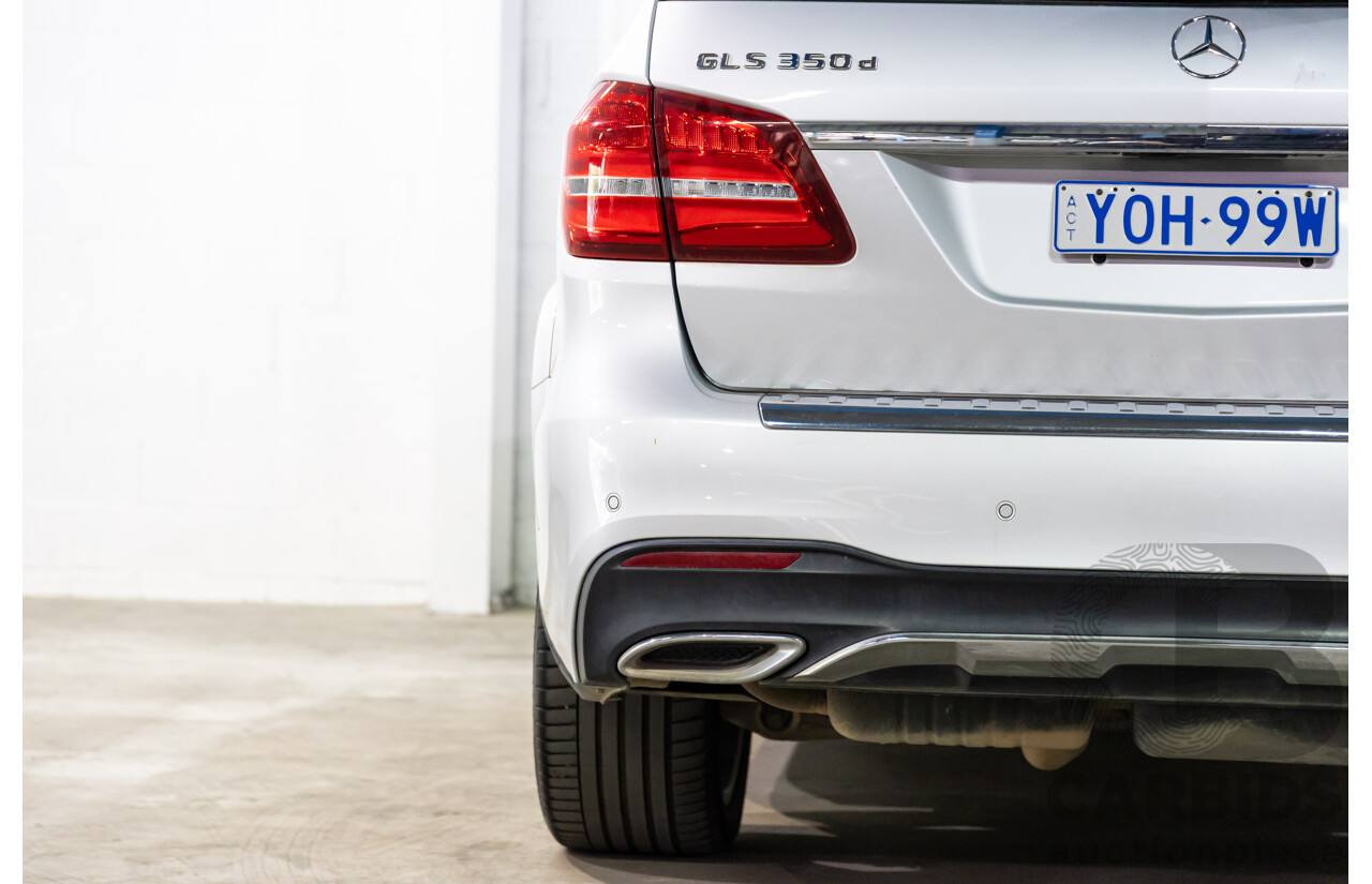 7/2018 Mercedes-Benz GLS 350d AMG Line 4Matic (AWD) X166 MY17 4d Wagon Iridium Silver Metallic Turbo Diesel V6 3.0L