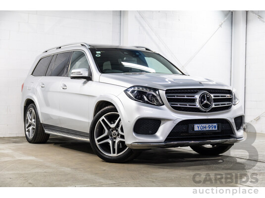 7/2018 Mercedes-Benz GLS 350d AMG Line 4Matic (AWD) X166 MY17 4d Wagon Iridium Silver Metallic Turbo Diesel V6 3.0L