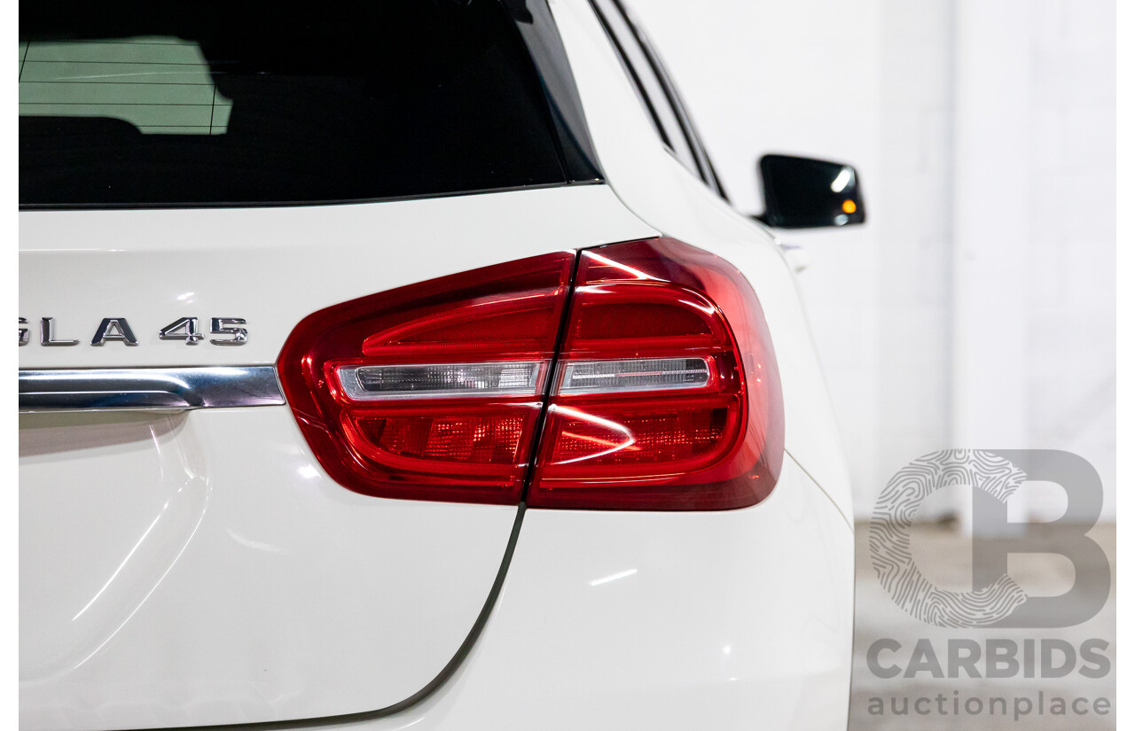 05/2016 Mercedes-Benz GLA 45 AMG 4Matic (AWD) X156 MY16 4d Wagon Cirrus White Turbo 2.0L
