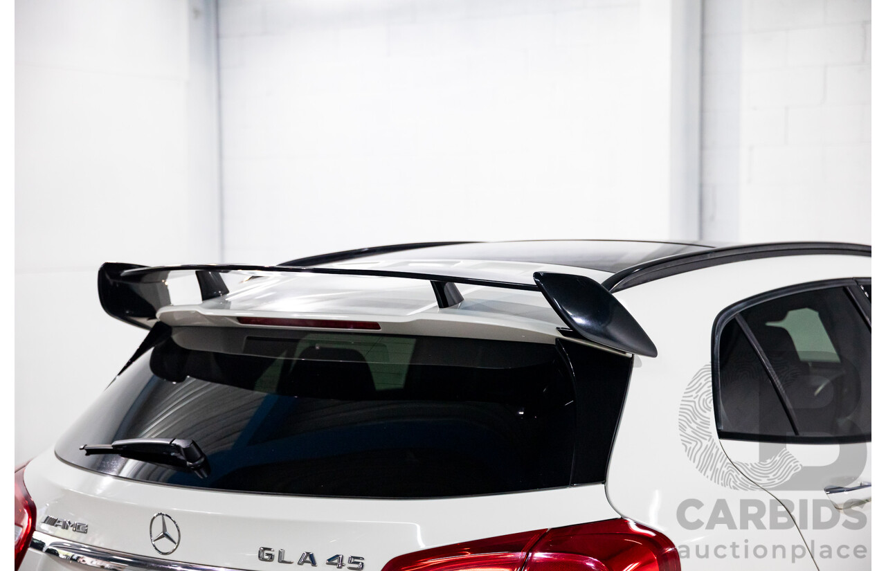 05/2016 Mercedes-Benz GLA 45 AMG 4Matic (AWD) X156 MY16 4d Wagon Cirrus White Turbo 2.0L