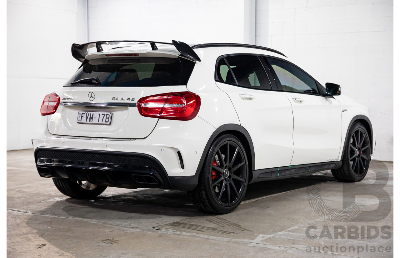 05/2016 Mercedes-Benz GLA 45 AMG 4Matic (AWD) X156 MY16 4d Wagon Cirrus White Turbo 2.0L