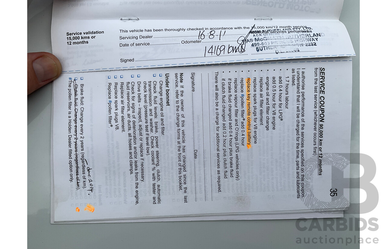 6/2010 Holden Commodore International VE MY10 4d Sedan Heron White V6 3.0L