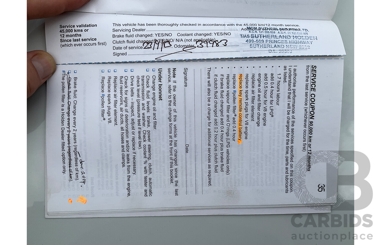 6/2010 Holden Commodore International VE MY10 4d Sedan Heron White V6 3.0L