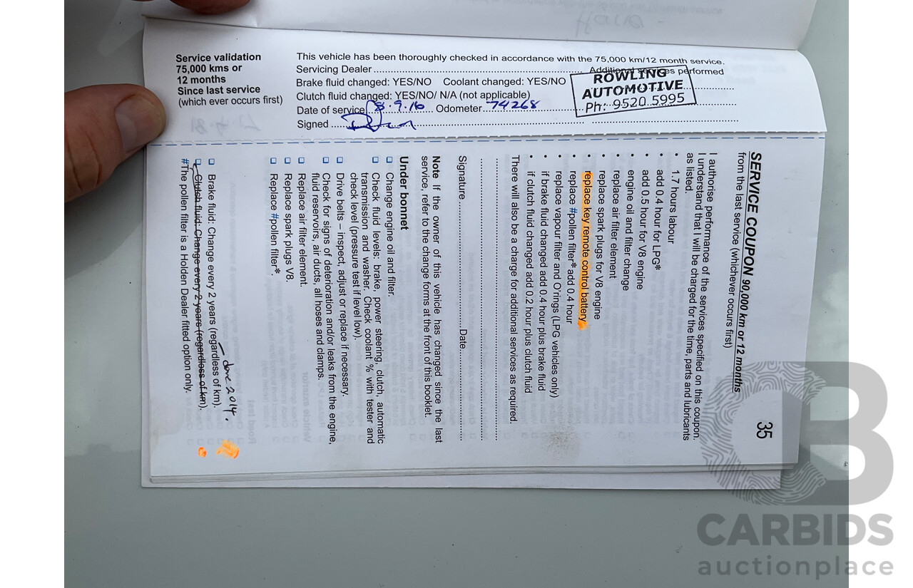 6/2010 Holden Commodore International VE MY10 4d Sedan Heron White V6 3.0L