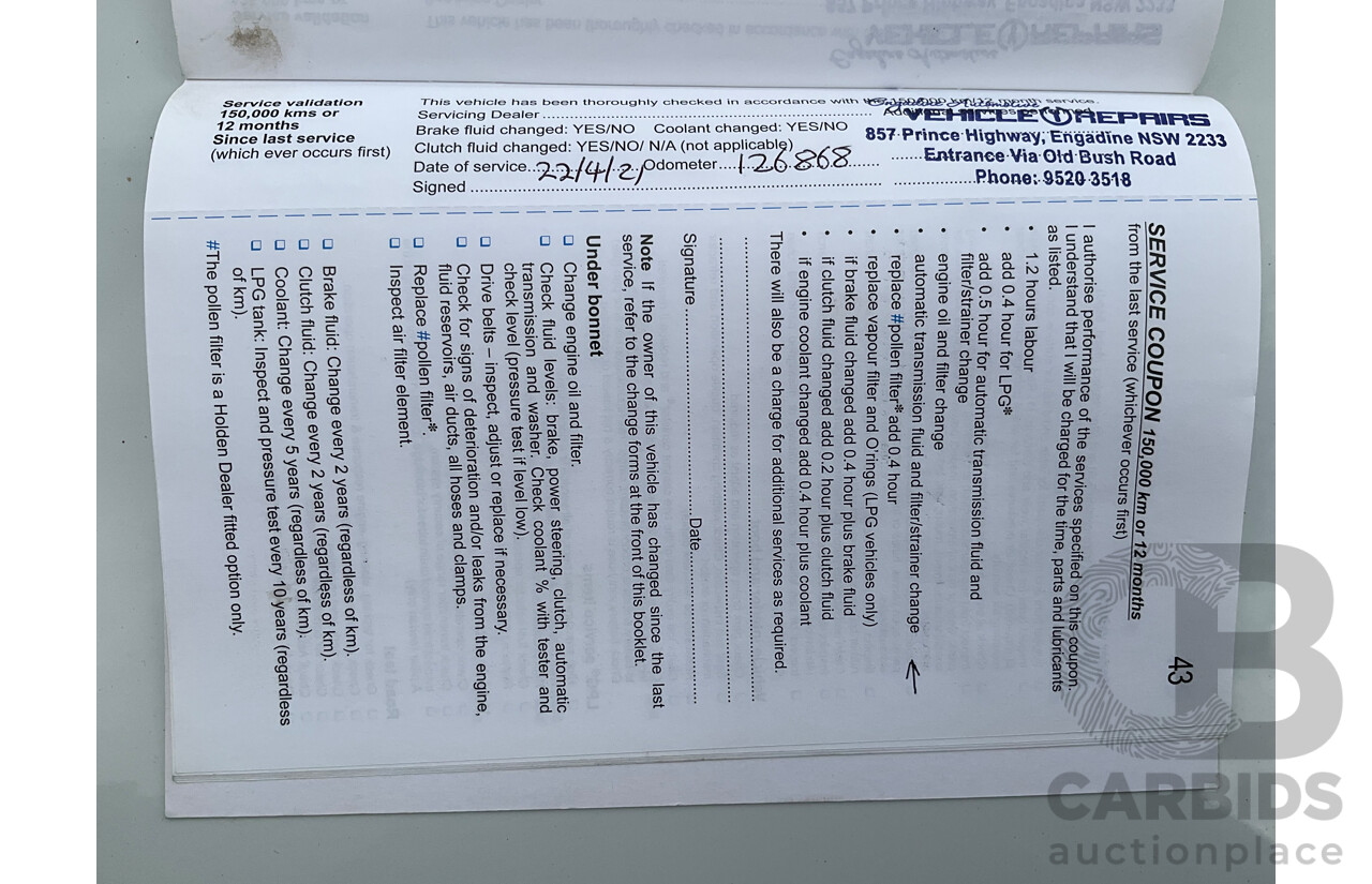 6/2010 Holden Commodore International VE MY10 4d Sedan Heron White V6 3.0L