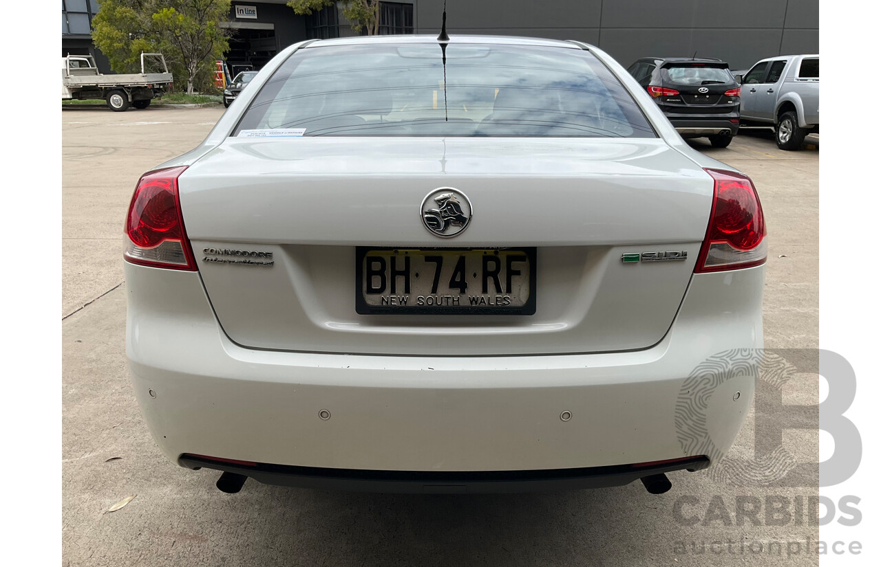 6/2010 Holden Commodore International VE MY10 4d Sedan Heron White V6 3.0L