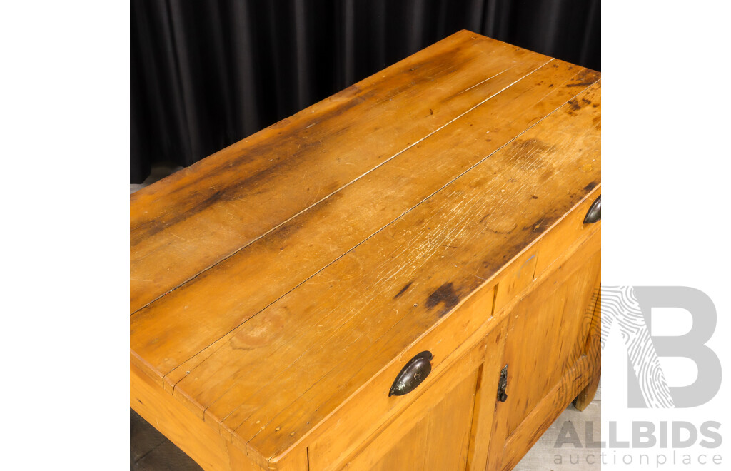 Rustic Pine Two Drawer Meatsafe