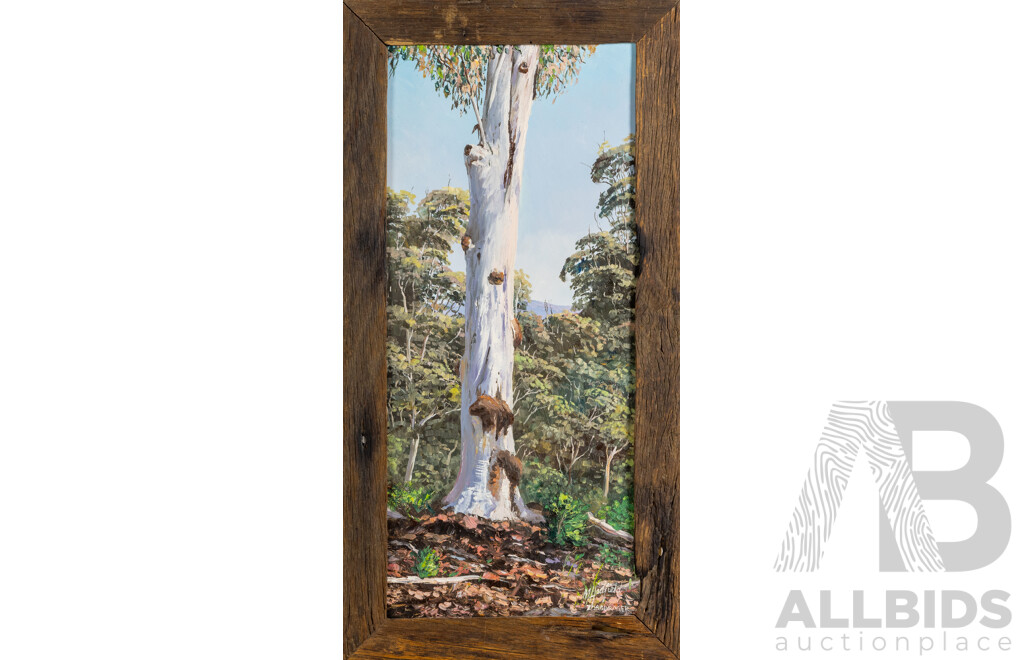 Margaret Hadfield (nee Zorgdrager), Standing Tall, Wonderful Original Oil on Board in Wonderful Wooden Frame, 56 x 29 cm (frame)