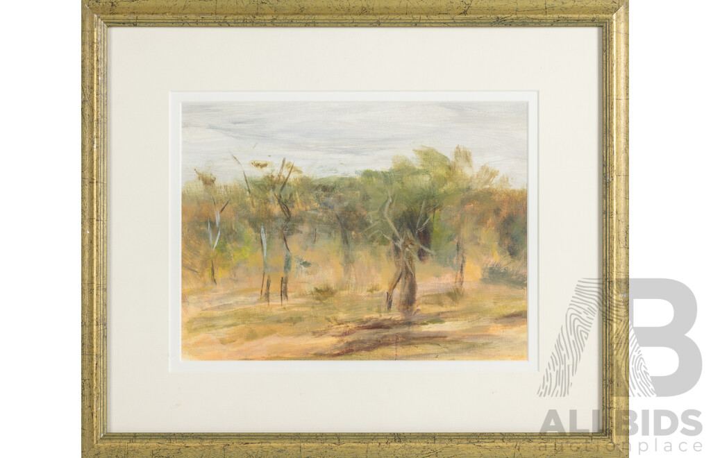 Artist Unknown, (20th Century), Outback, Original Oil on Canvas, 40 x 47 cm (frame)