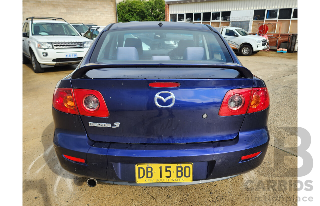 5/2005 Mazda Mazda3 MAXX BK 4d Sedan Blue 2.0L