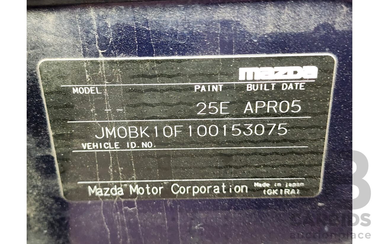 5/2005 Mazda Mazda3 MAXX BK 4d Sedan Blue 2.0L