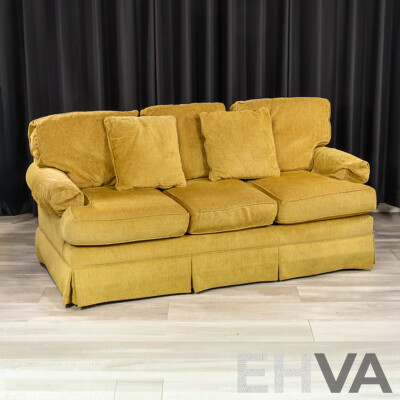 Pair of Drexel Heritage Fabric Two and Three Seater Lounges