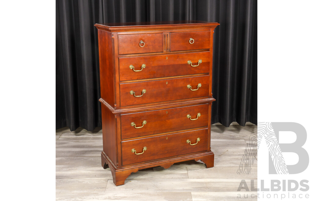 Georgian Style Chest on Chest by Drexel Furniture
