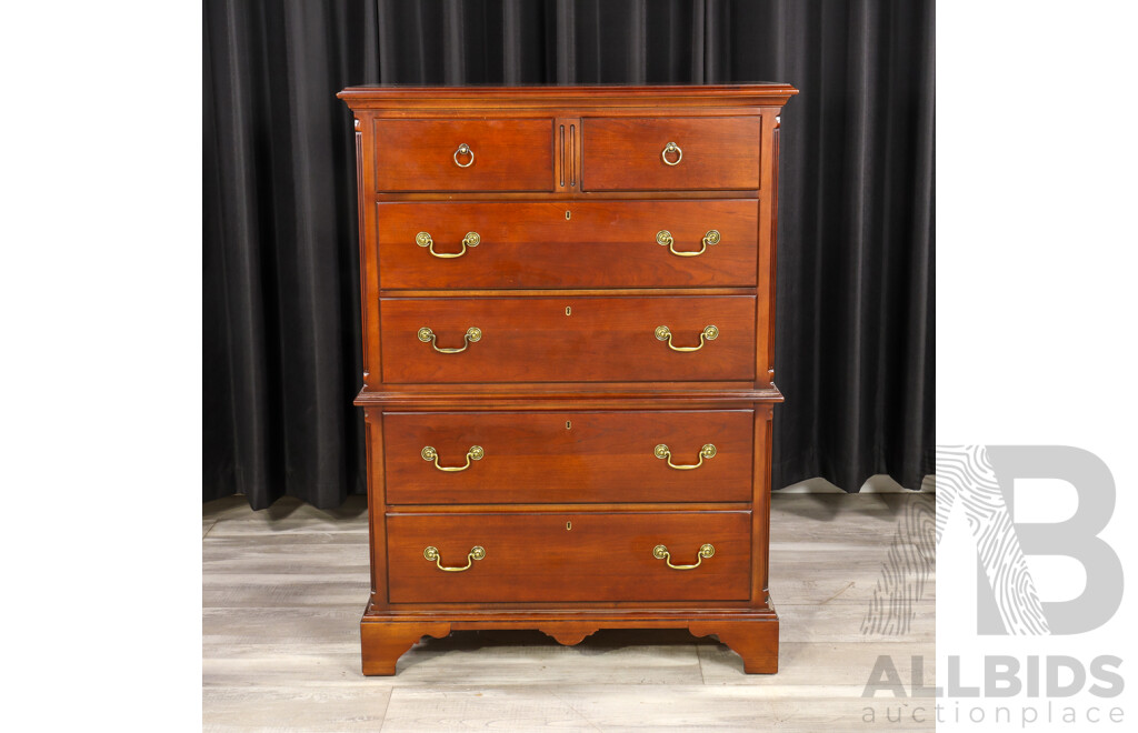 Georgian Style Chest on Chest by Drexel Furniture