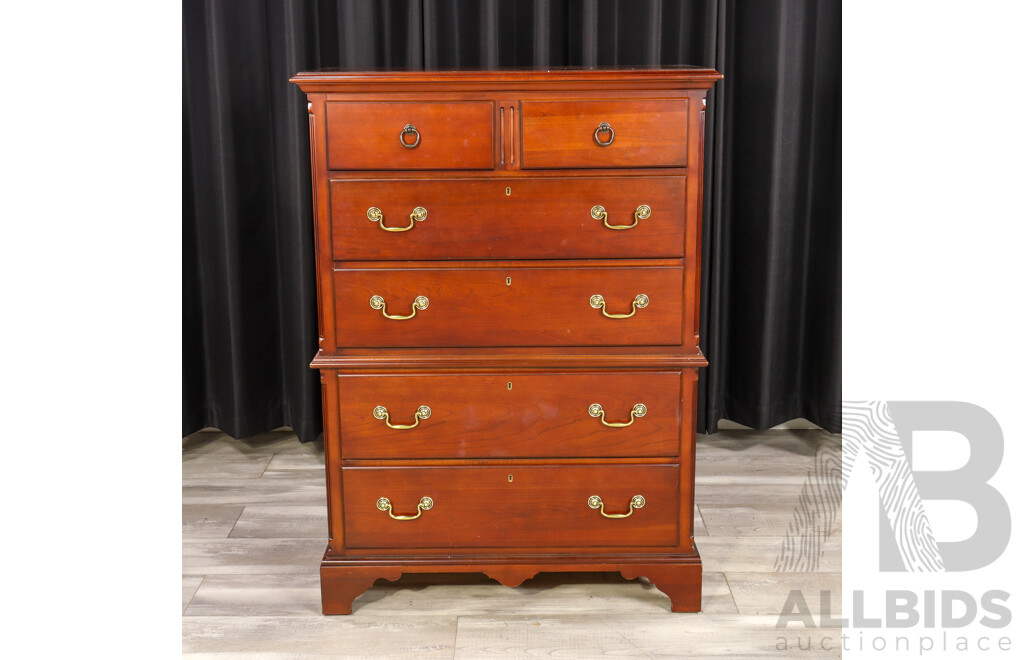 Georgian Style Chest on Chest by Drexel Furniture