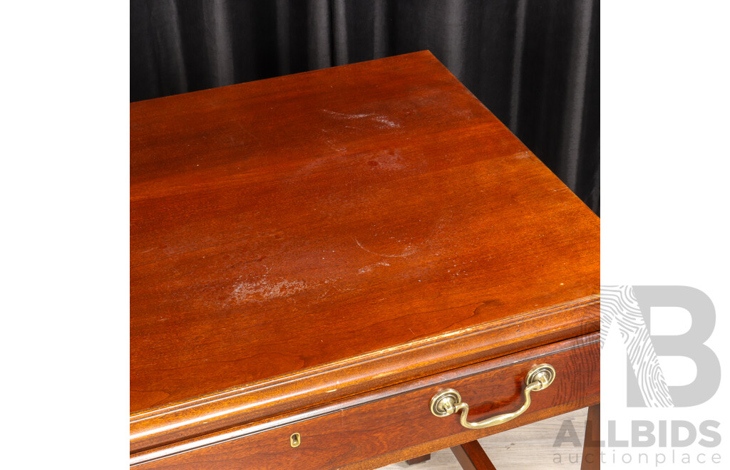 Drexel Single Pedestal Desk with Two Drawers