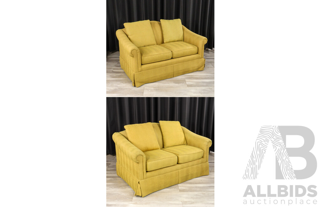 Pair of Drexel Heritage Two Seater Lounges